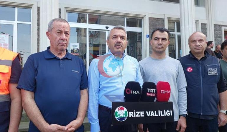 Rize'de seldən sonra həyəcan verici şəkil 40 nöqtədə tədbirlər alındı: Yardımlar Bazar ertəsi başlayır