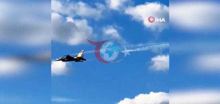 SOLOTÜRK Fransa semalarında nefes kesti Ay yıldızlı bayrak için gökyüzünde görsel şölen