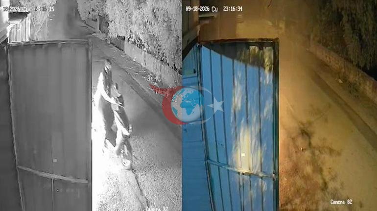 Üzerine çöp poşeti geçirip ateşe verdi Korkunç kundaklama anı kamerada
