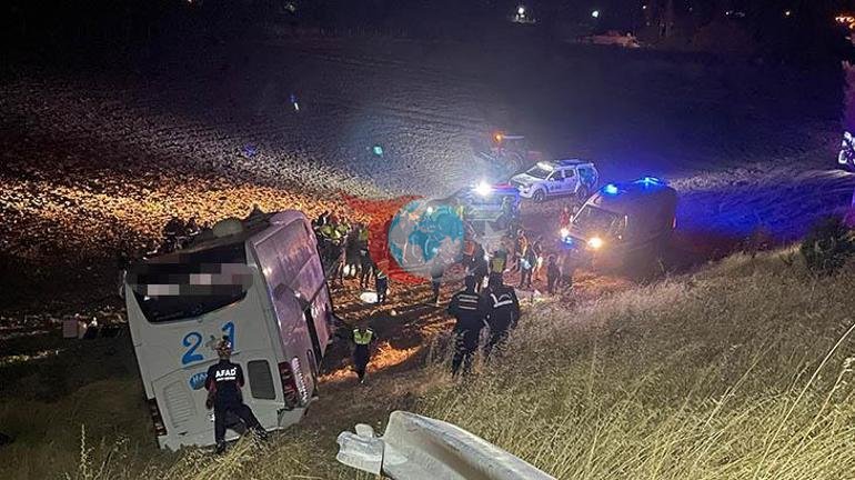İstanbuldan Ağrıya gidiyordu Amasyada yolcu otobüsü şarampole uçtu: 24 yaralı