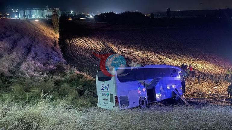 İstanbuldan Ağrıya gidiyordu Amasyada yolcu otobüsü şarampole uçtu: 24 yaralı