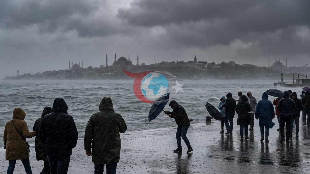 İstanbul üçün Güclü Yağış və Fırtına Xəbərdarlığı: Temperaturlar Birdən 8 dərəcə düşəcək!
