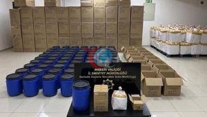 Mersində əməliyyat: Mersin anbarında 1 ton 250 kiloqram sintetik narkotik xammal tapıldı