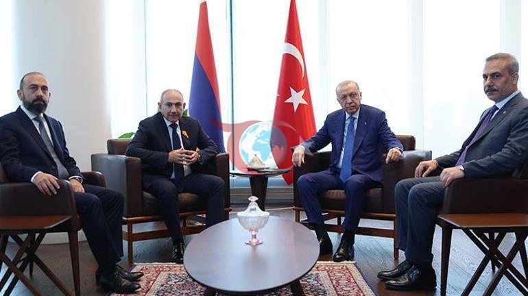 Cumhurbaşkanı Erdoğan Ermenistan Başkanı Paşinyanı kabul etti