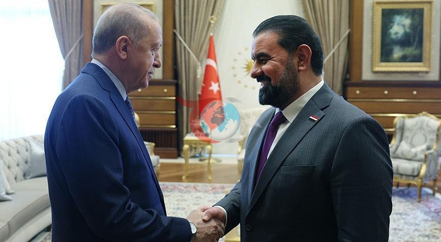 Cumhurbaşkanı Erdoğan, Irak Meclis Başkanı Heybet Halbusi'yi Kabul Etti