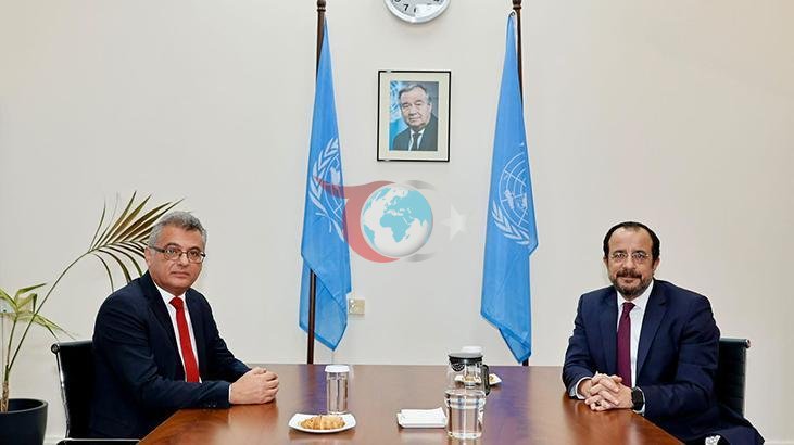 KKTC Cumhurbaşkanı Erhürman ile GKRY Lideri Hristodulidis Ara Bölgede Bir Araya Geldi
