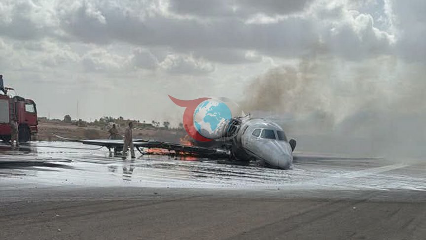 Libya'da Sıcak Saatler: Misrata Havalimanı'nda Özel Uçak Pistten Çıktı