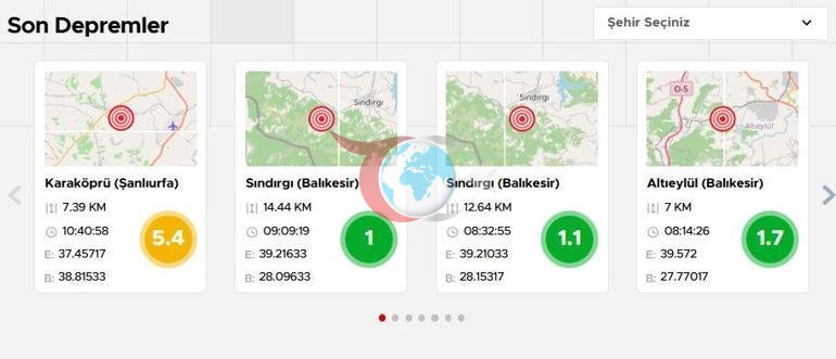 Шанлыурфадагы жер титирөөгө байланыштуу AFAD билдирүүсү