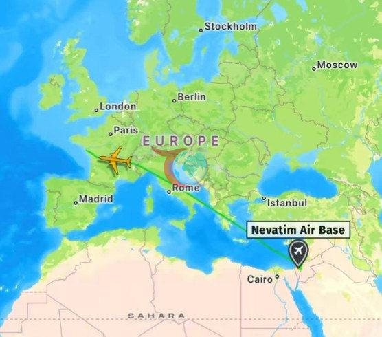 Netanyahu'nun uçağı ABD yolculuğu sırasında Yunanistan, İtalya ve Fransa hava sahasından geçti.