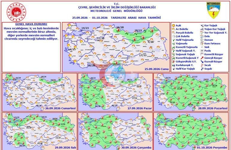 Meteorologiyadan hafta oxiri ogohlantirishi kuchli yomg'ir keladi