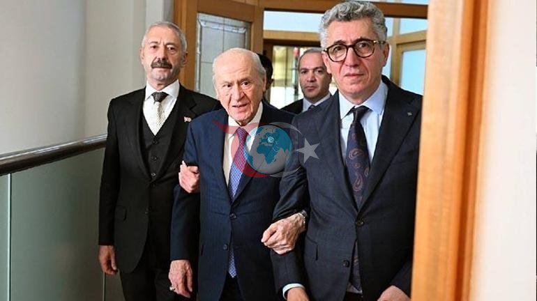 MHP raisi Bahcheli Sarallar va Shahinler oilalari bilan uchrashdi