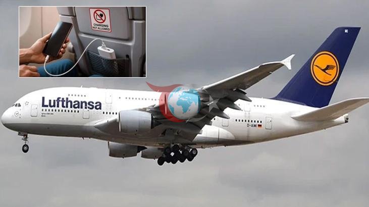 Lufthansa Uçağı Taşınabilir Şarj Cihazının Alev Alması Nedeniyle Lyon'a Acil İniş Yaptı