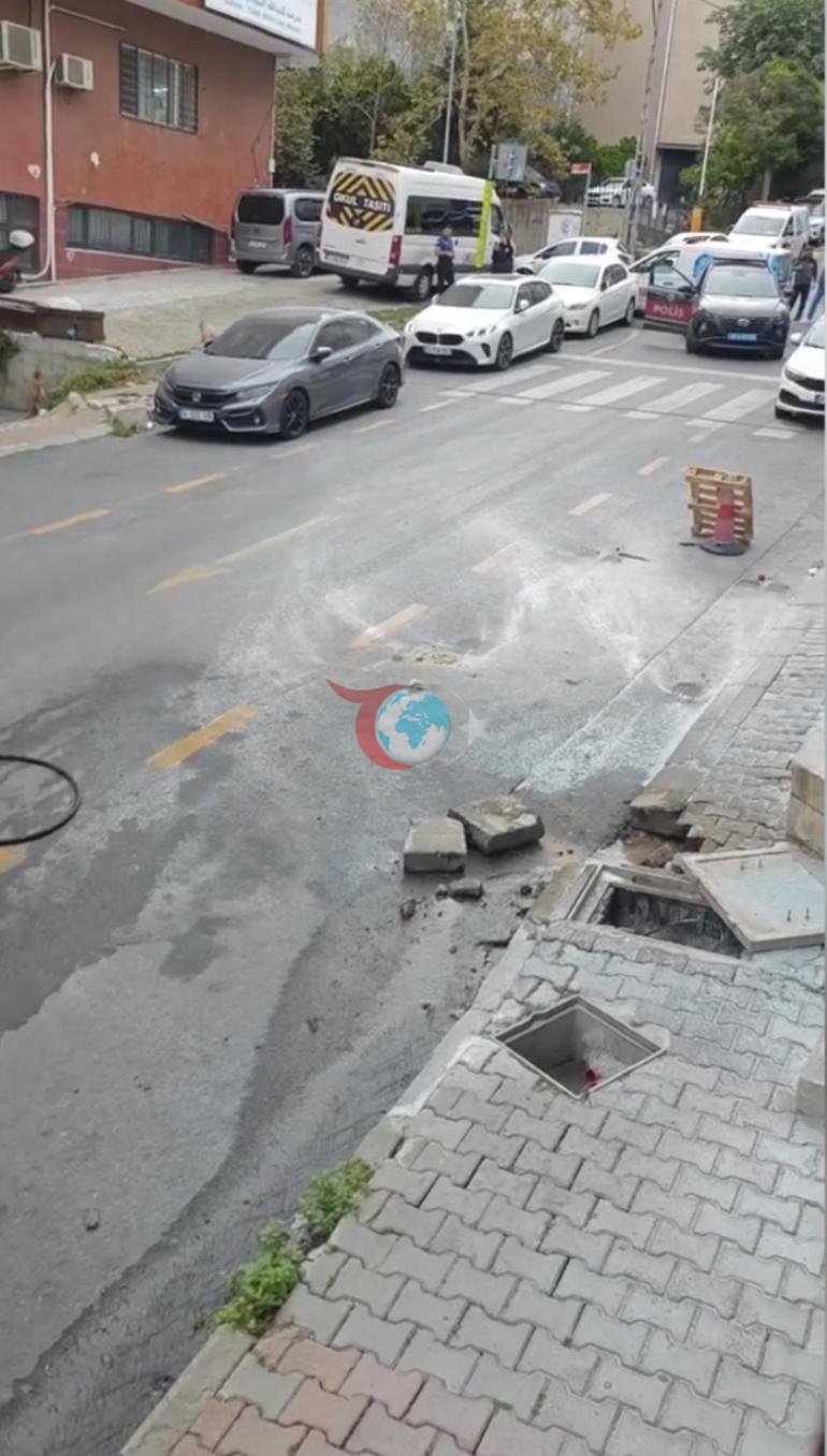 İstanbulda yer altındaki kablolar alev aldı Aracını son anda kurtardı