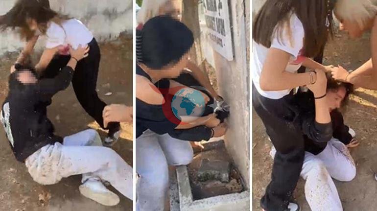 Çeşmede ıslatıp, yerde sürükleyerek acımasızca darbettiler; liseli kızlar akran zorbalığı kamerada