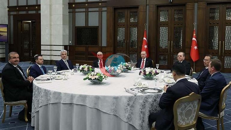 Cumhurbaşkanı Erdoğan, yüksek mahkeme başkanlarıyla yemekte bir araya geldi