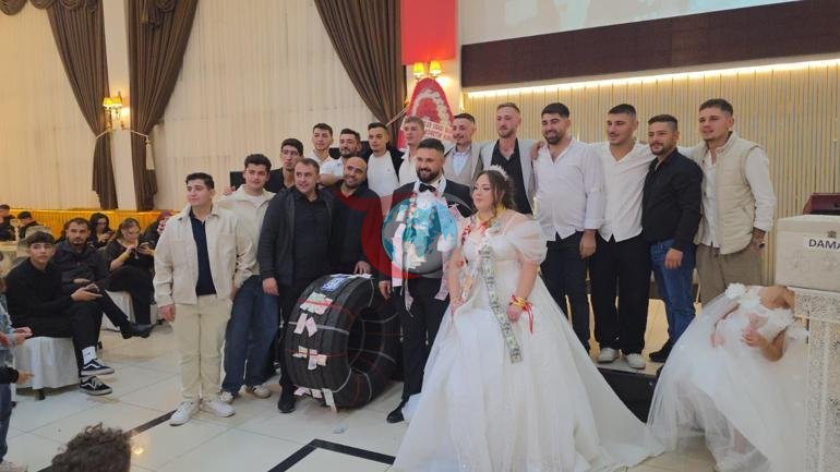 Damada arkadaşlarından sıra dışı düğün hediyesi