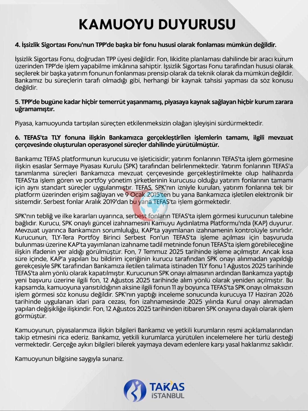 Takasbank'tan Finansman İddialarına Yanıt: Kurum Kaynakları Kimseye Aktarılmadı - görsel 2