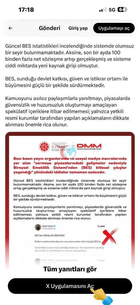 Bireysel Emeklilik Sistemi'ne yönelik çıkan ayrılma iddiaları resmi kaynaklarca yalanlandı