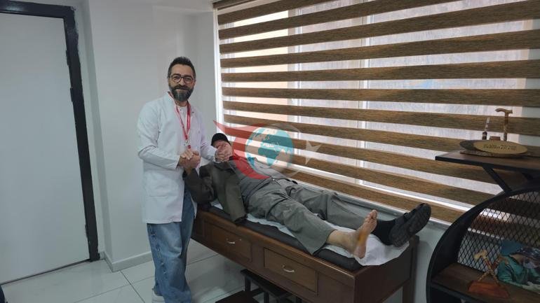 Doktorlar bacağının kesilmesini önermişti 72 yaşındaki Ahmet Üstünkul yeniden ayağa kalktı