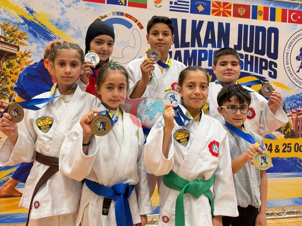 Konya Büyükşehir Belediyesporlu judocular Balkan Şampiyonası'nda 7 madalya kazandı