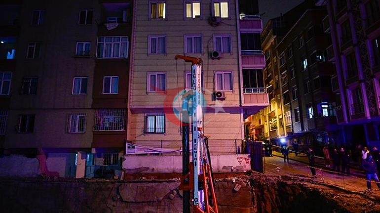Bahçelievlerde çökme riski oluşan 2 apartman boşaltıldı