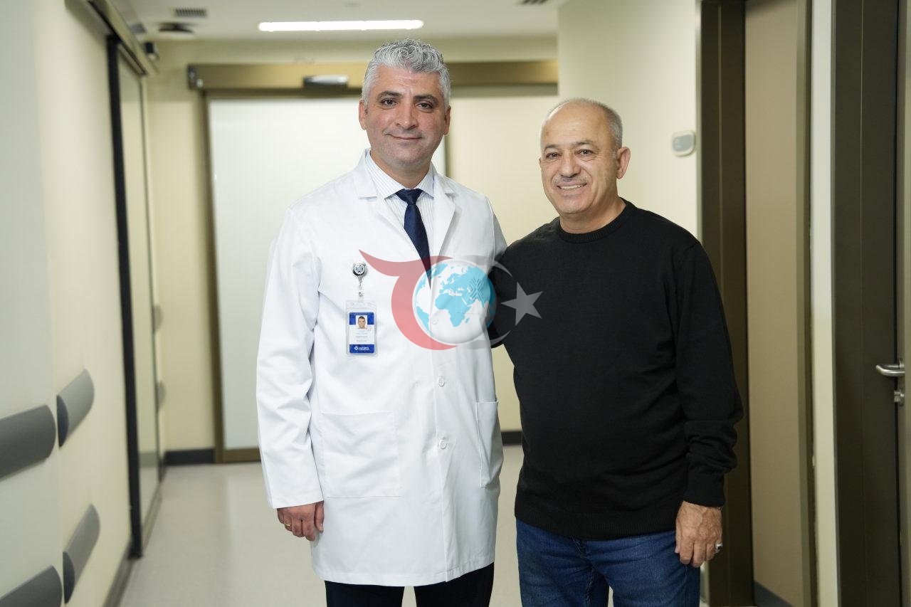 Medipol Acıbadem Bölge Hastanesi’nden Girişimsel Radyoloji Uzmanı Doç. Dr. Gürkan Danışan ve hastası Ergün Güneş