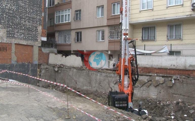 Bahçelievlerde iki binada zemin çökmesi dronla görüntülendi 20 daire boşaltıldı