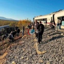 İspanya'daki 64 kişinin hayatını kaybettiği kaza alanı havadan görüntülendi!