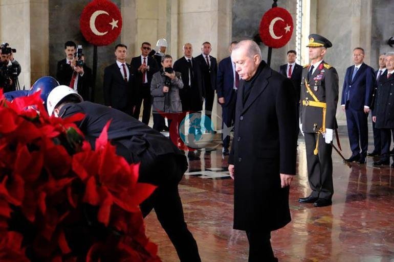 Devlet erkanı Anıtkabiri ziyaret etti