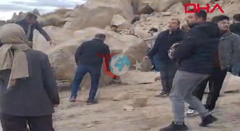 Son dakika... Kapadokyada peribacası çöktü: Ölü ve yaralılar var