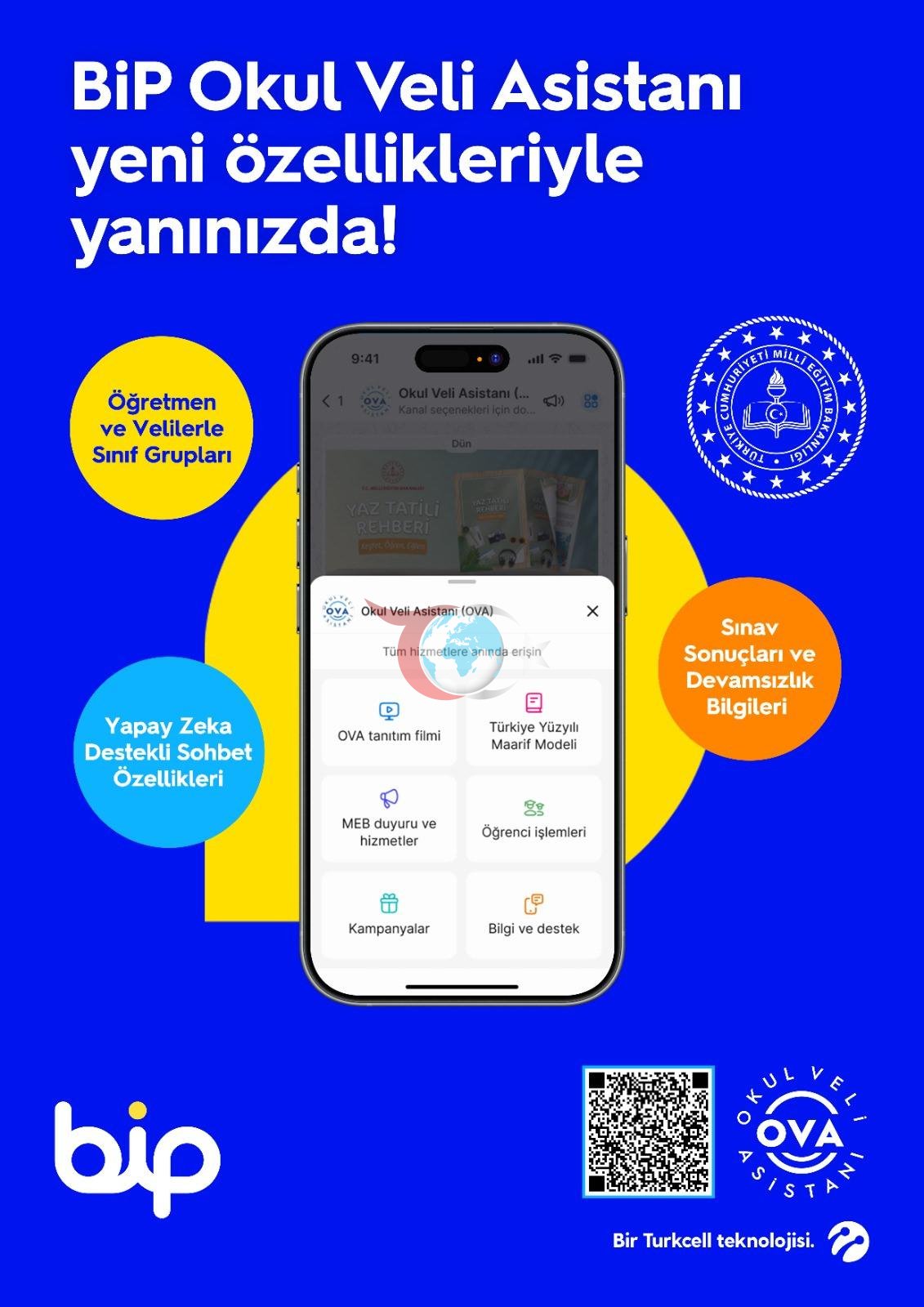 Veliler sınav sonuçlarını ve okul duyurularını BiP üzerinden takip edebiliyor