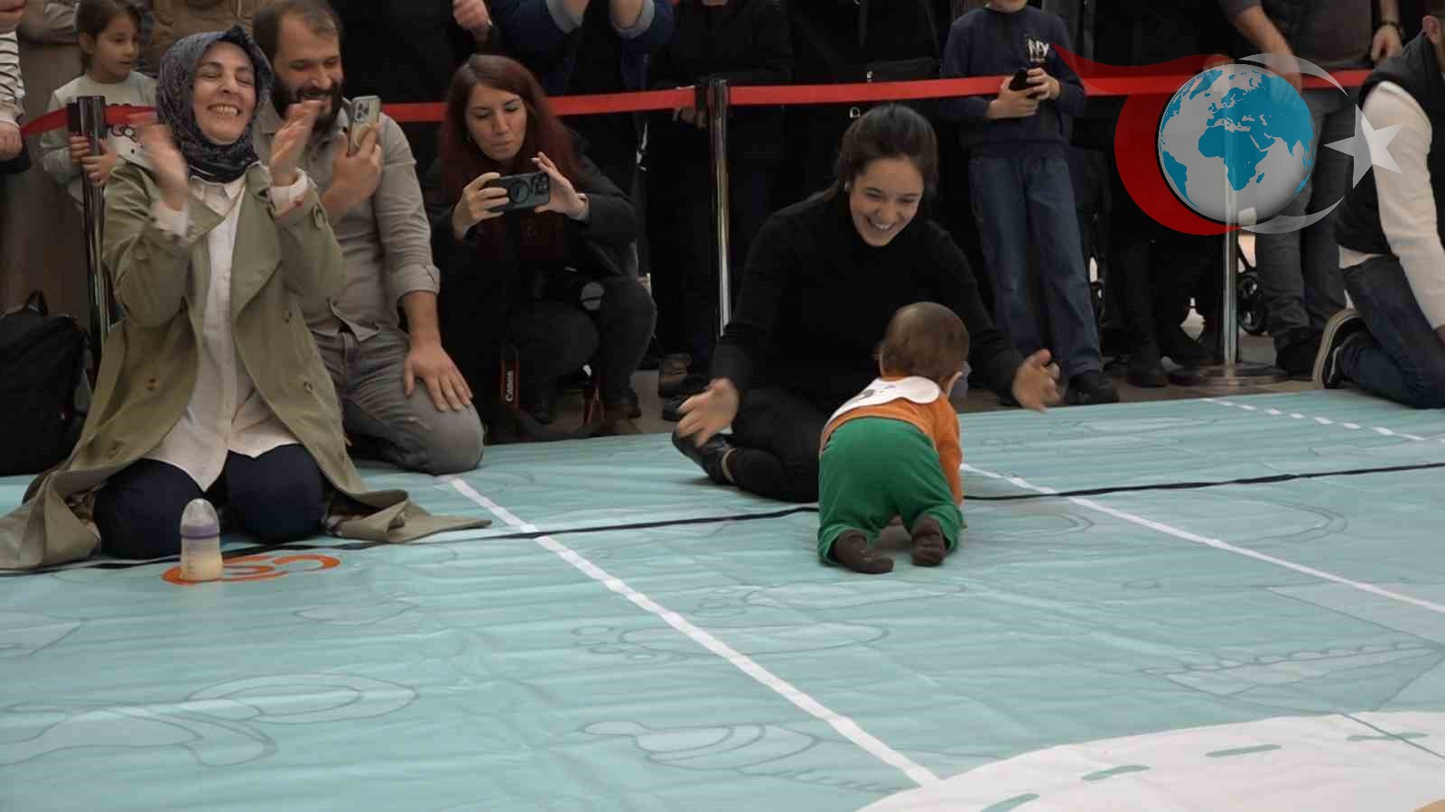 Rize'de Bebek Emekleme Yarışı: Ailelerin Mücadelesi Renkli Anlara Sahne Oldu