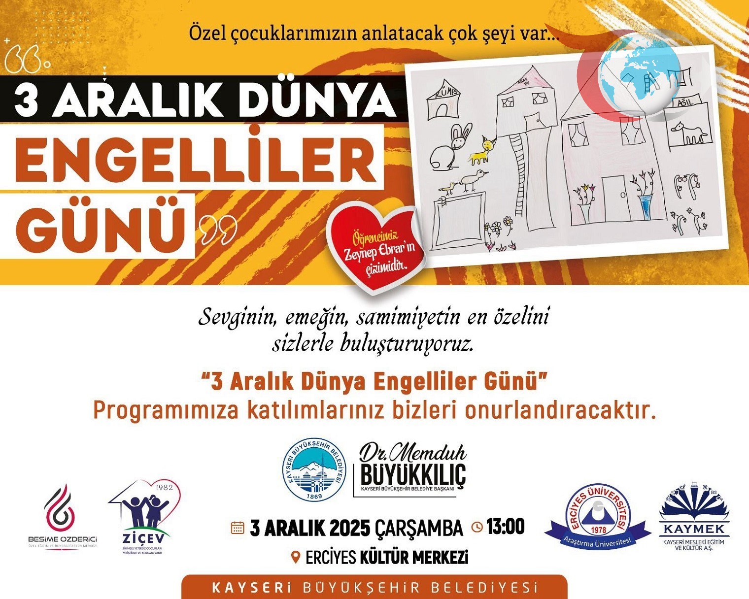 Kayseri'de Engelliler İçin Anlamlı Etkinlik
