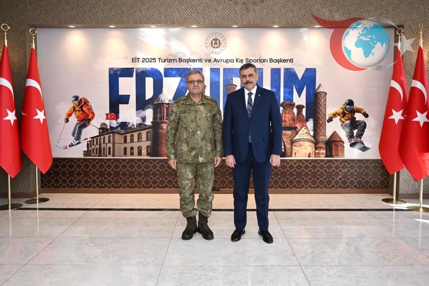 Orgeneral Metin Tokel'in Erzurum Valiliği Ziyareti