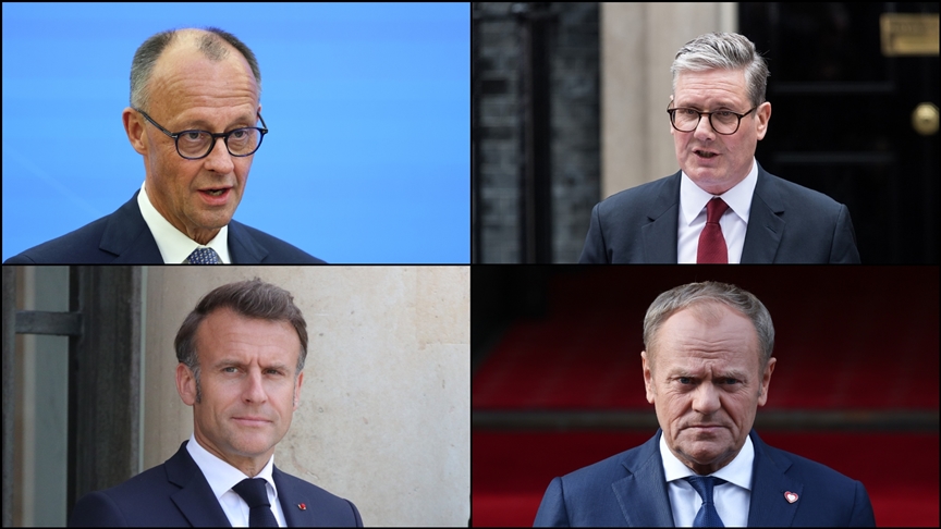 Avrupalı liderler Ukrayna'da ateşkes talebiyle Kiev'de