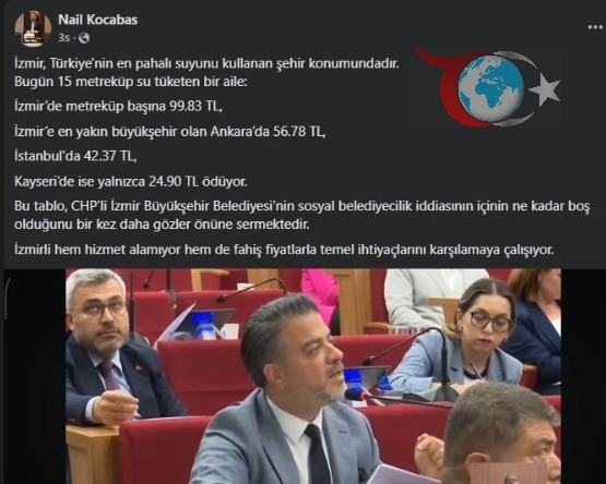 İzmir Suyu Türkiye'nin En Pahalısı