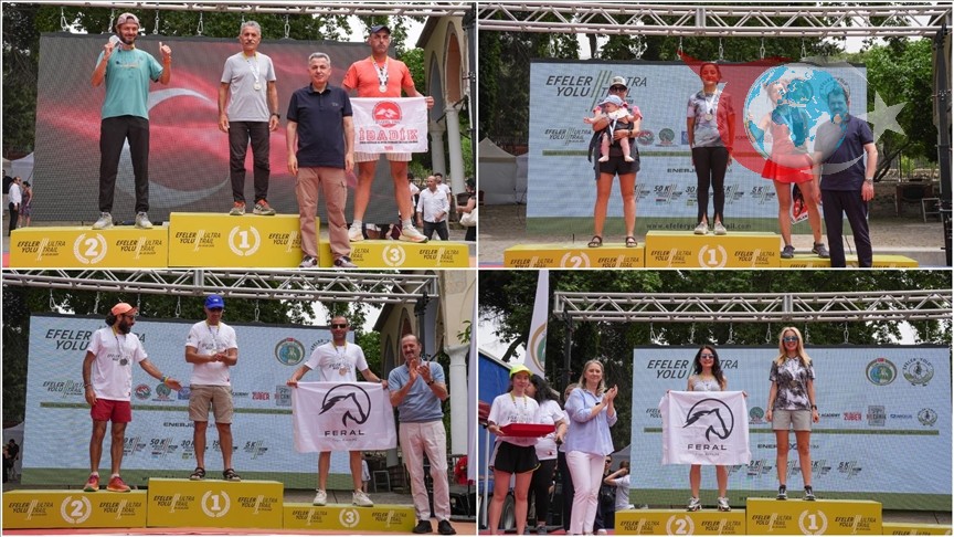 Ödemiş'te düzenlenen Efeler Yolu Ultra Trail etkinliği heyecanla tamamlandı