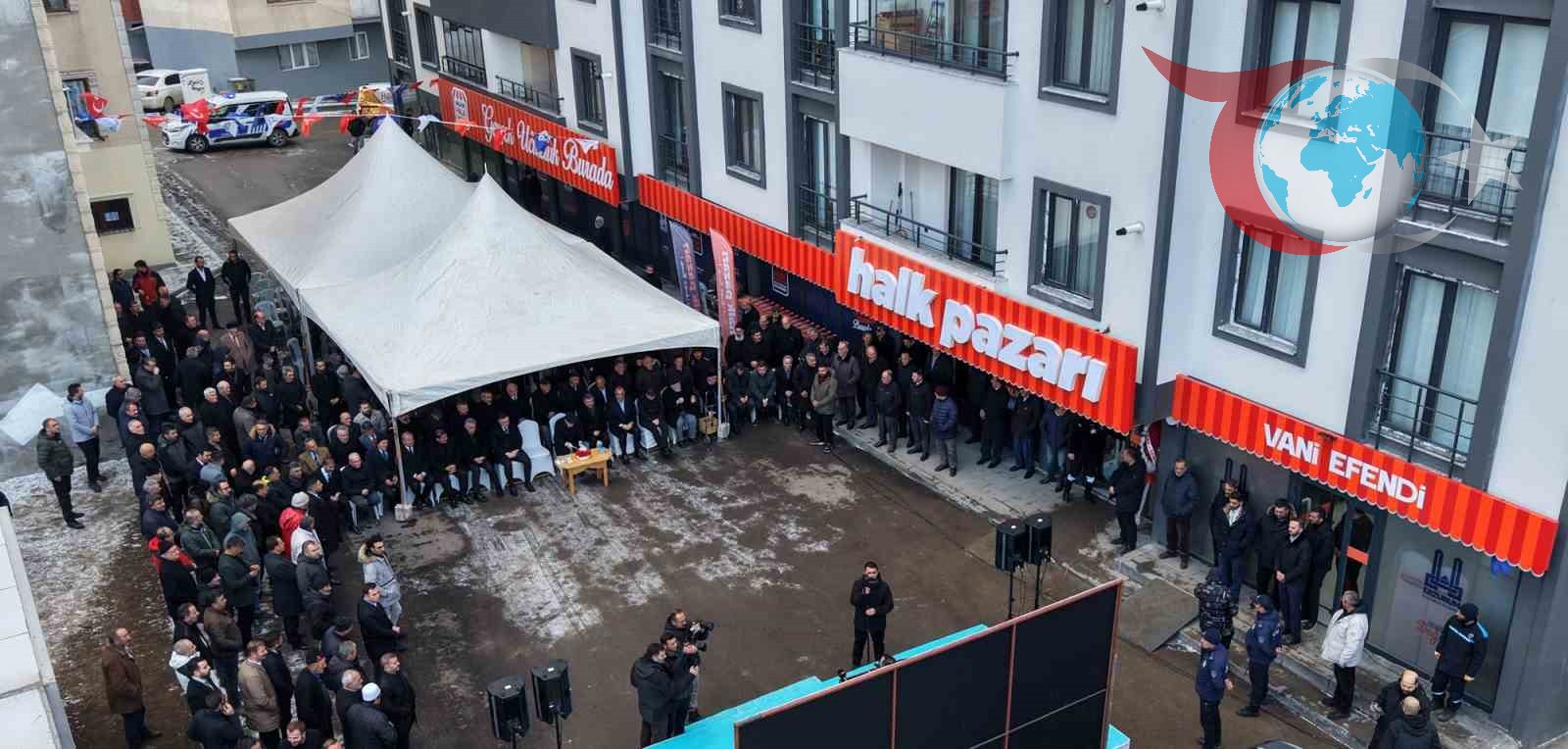 Erzurum Büyükşehir Belediyesi'nden Halk Pazarı Atağı: Vaniefendi'de 10. Şube Açıldı