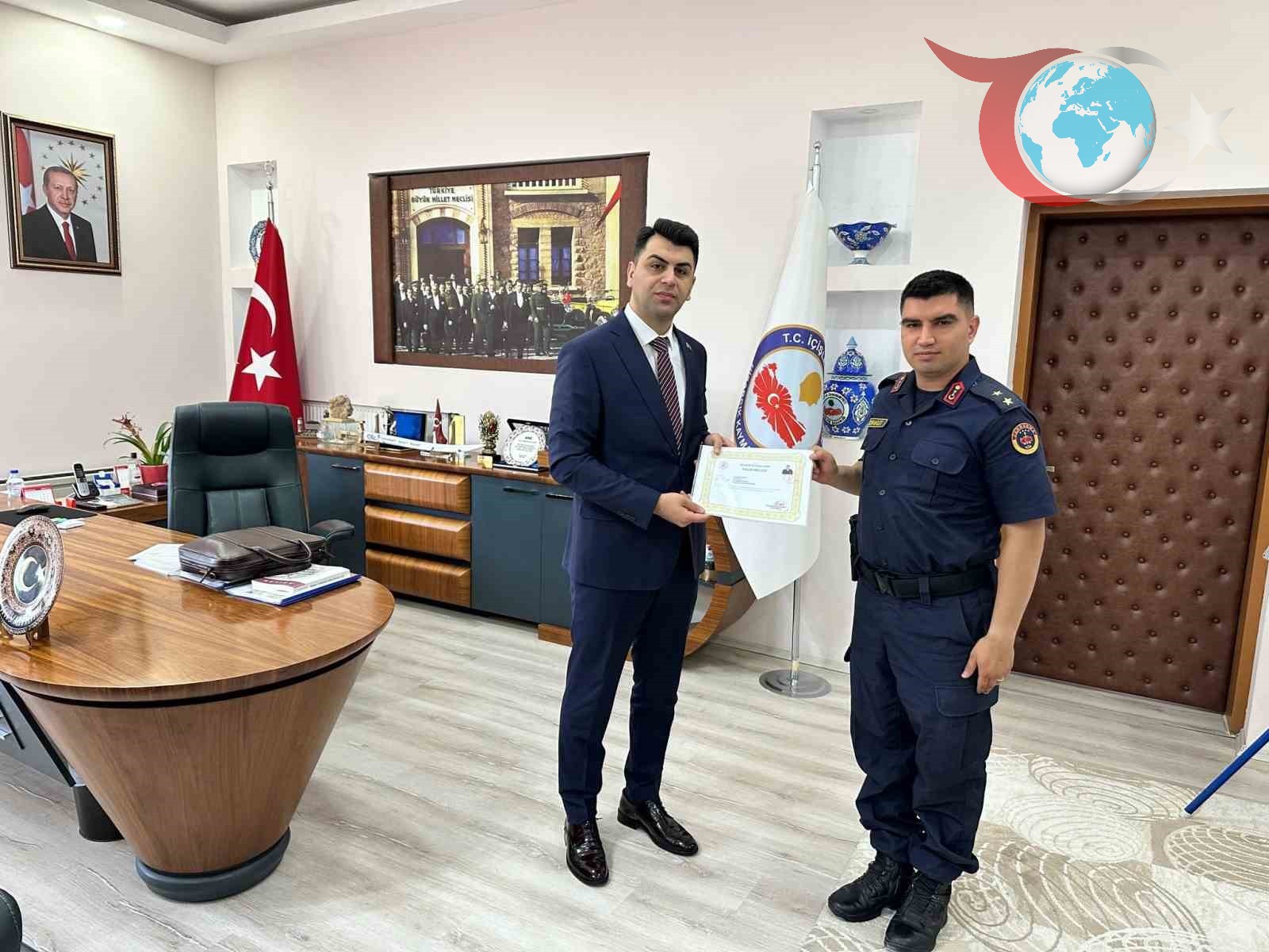 Hisarcık'ta Jandarma Teşkilatına Başarı Belgeleri Töreni