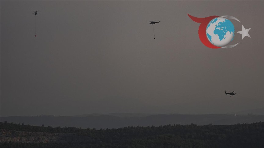 İzmir Yakaköy'de Çıkan Yangın Uzun Mücadele Sonrası Kontrol Altında