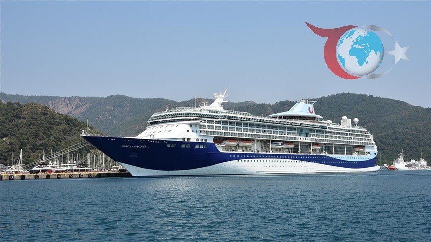 Marmaris’te Dev Kruvaziyer Heyecanı: 265 Metrelik Gemide İngiliz Yolcular