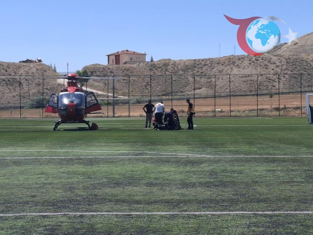 Darende'de Hava Ambulansı ile Kurtarma Operasyonu