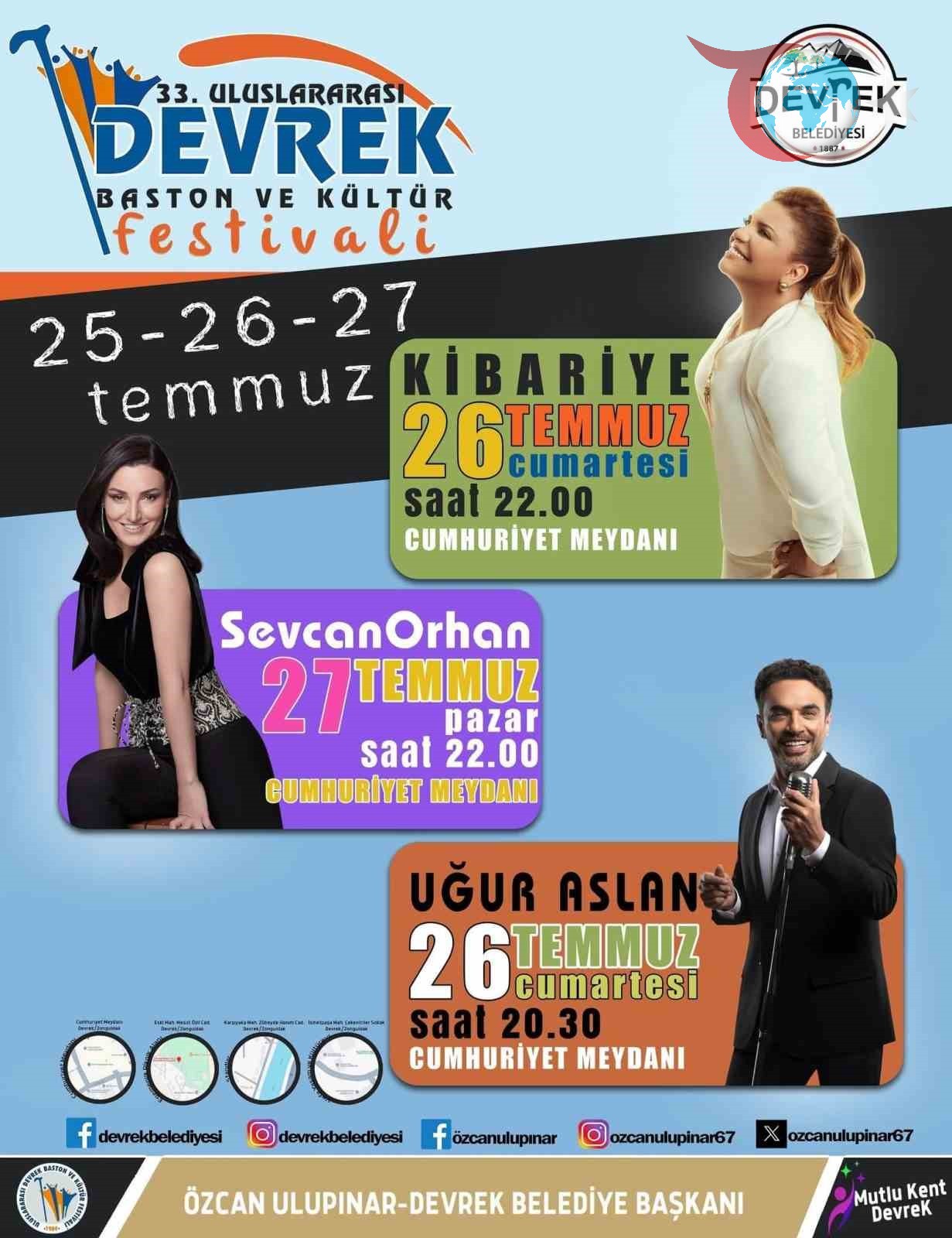 Devrek Baston Festivali: Ünlü Sanatçılarla Coşkulu Bir Etkinlik
