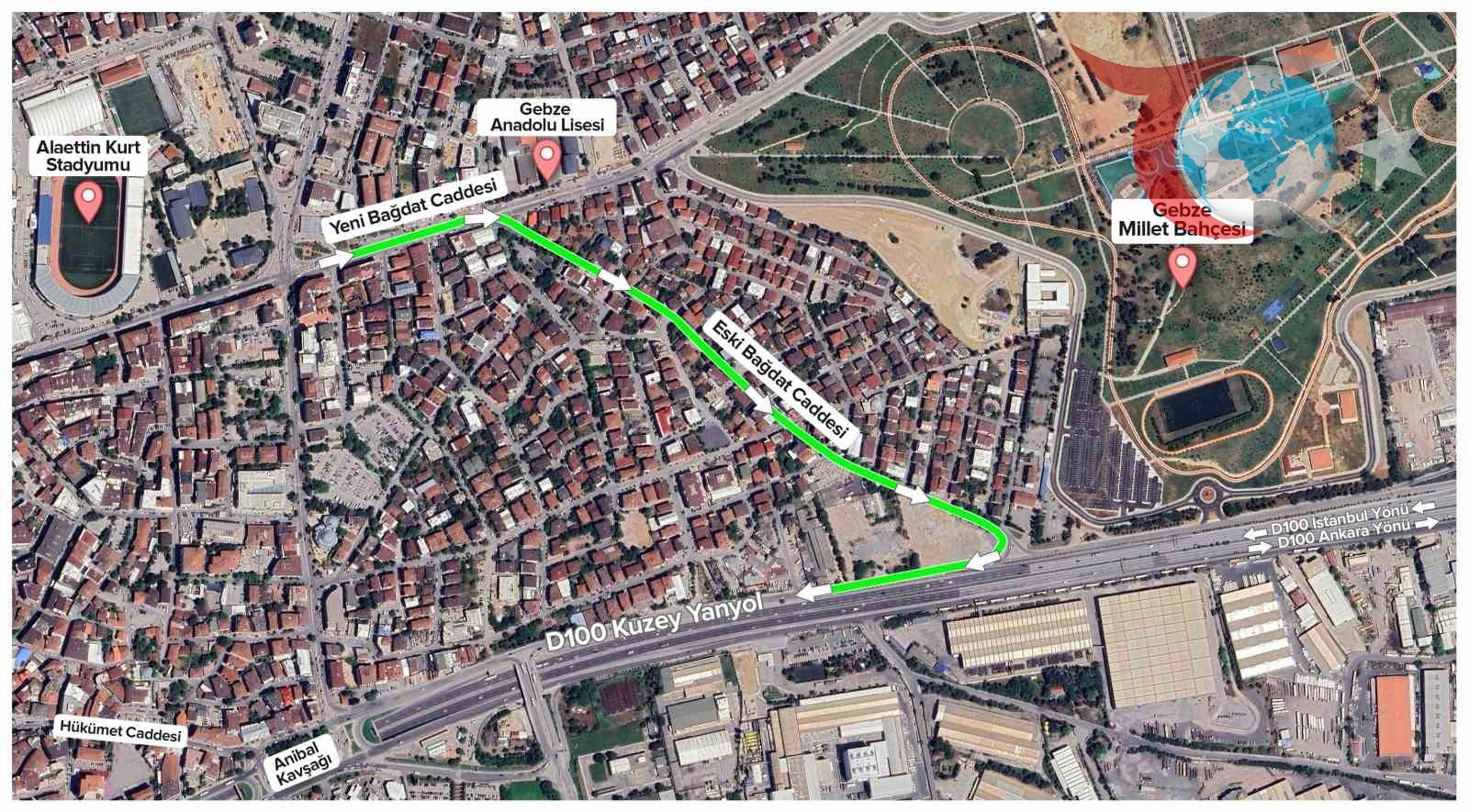 Gebze'de Yeni Trafik Düzeni: İlyasbey ve Eski Bağdat Caddeleri Tek Yön Oldu