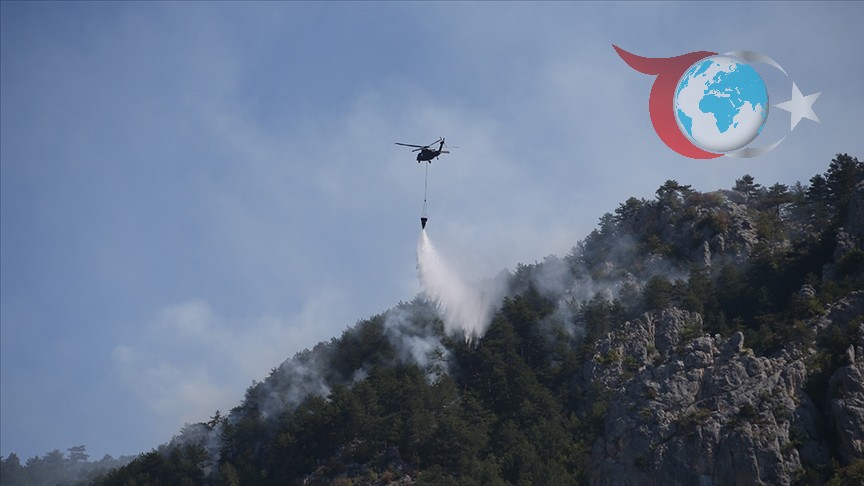 Sinop'taki Orman Yangınına Hızlı Müdahale: Helikopterler İş Başında