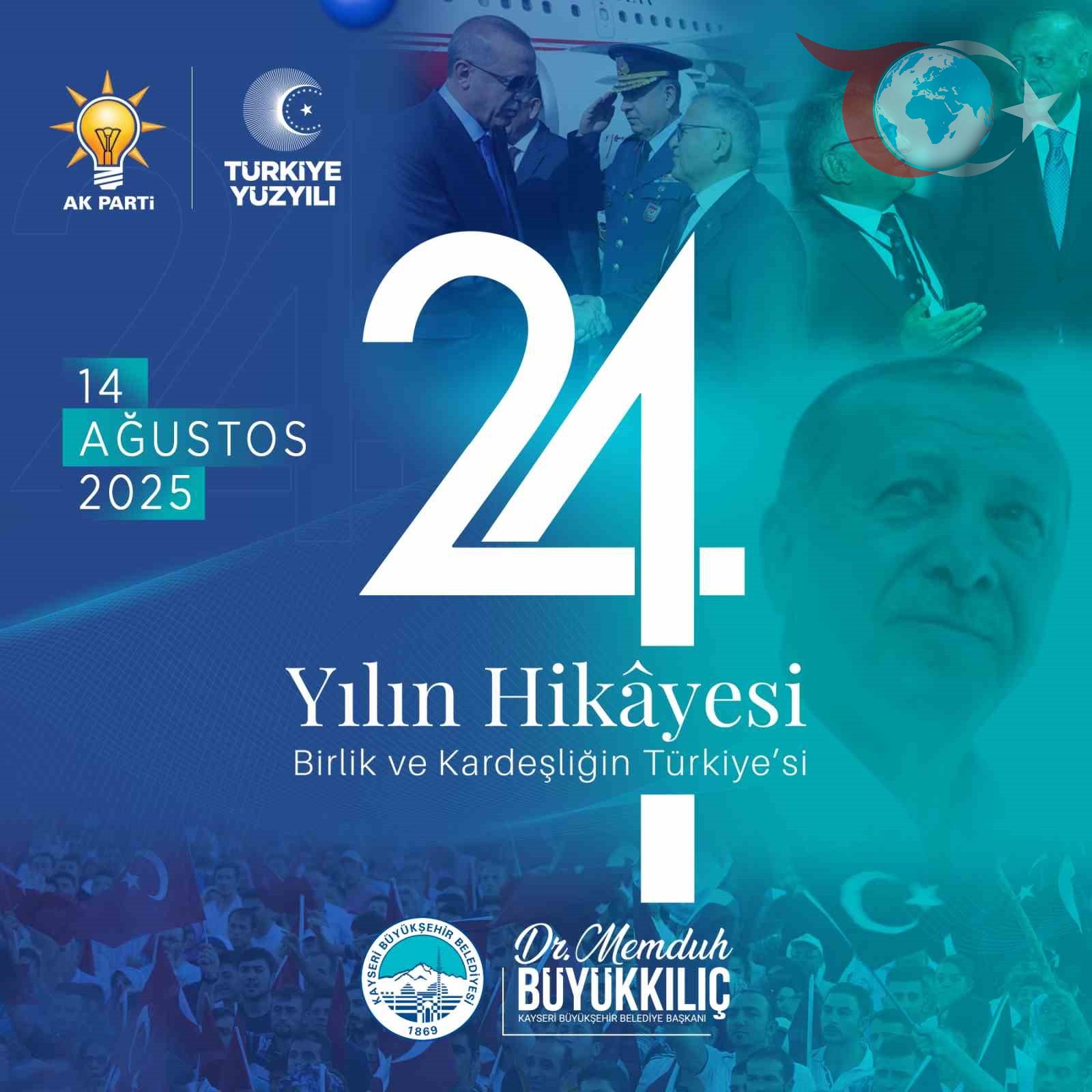 AK Parti'nin 24. Yıl Dönümünde Kayseri'den Önemli Mesajlar