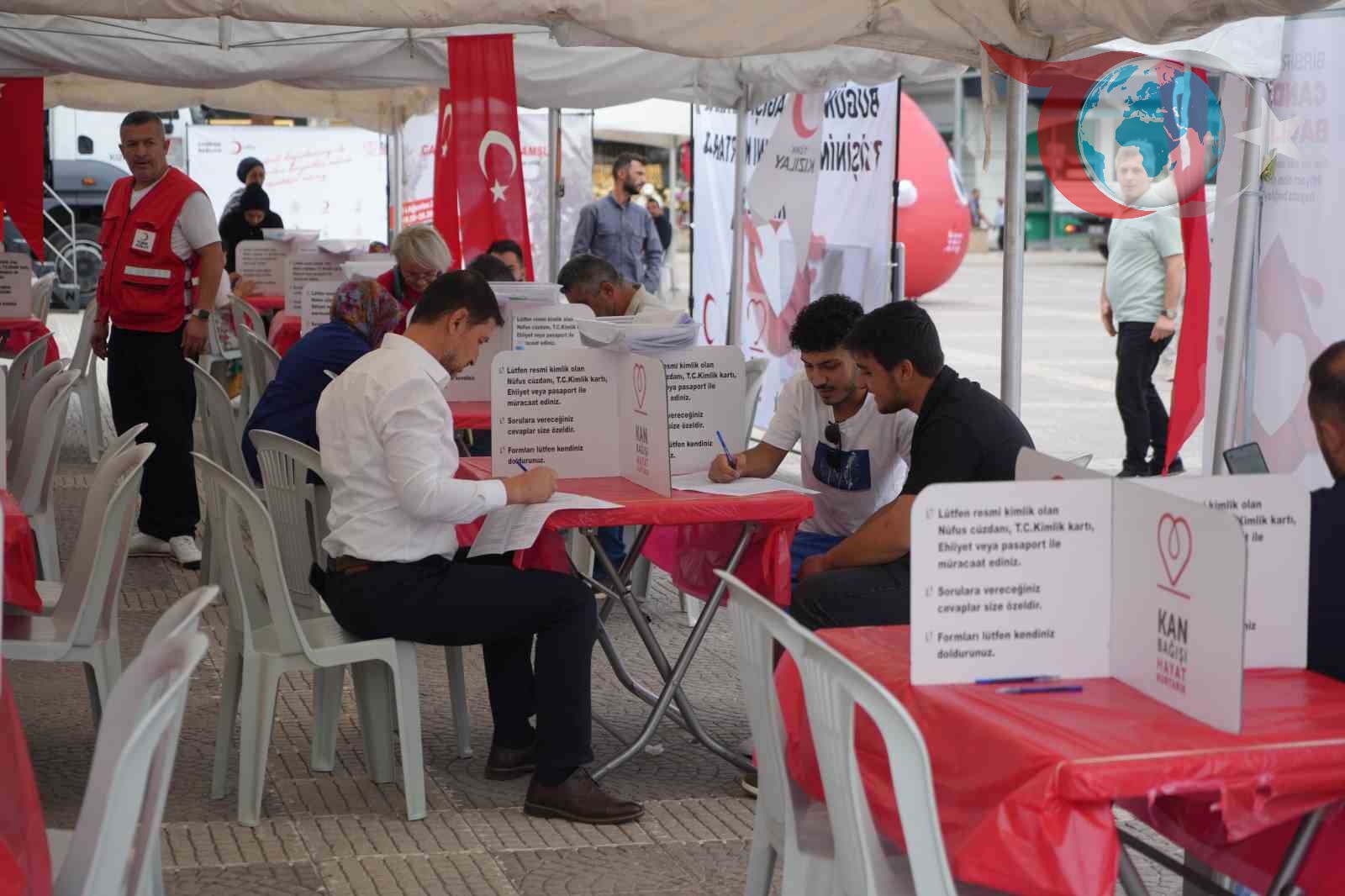 Samsun'da Başlayan Kan Bağışı Kampanyasına Yoğun İlgi