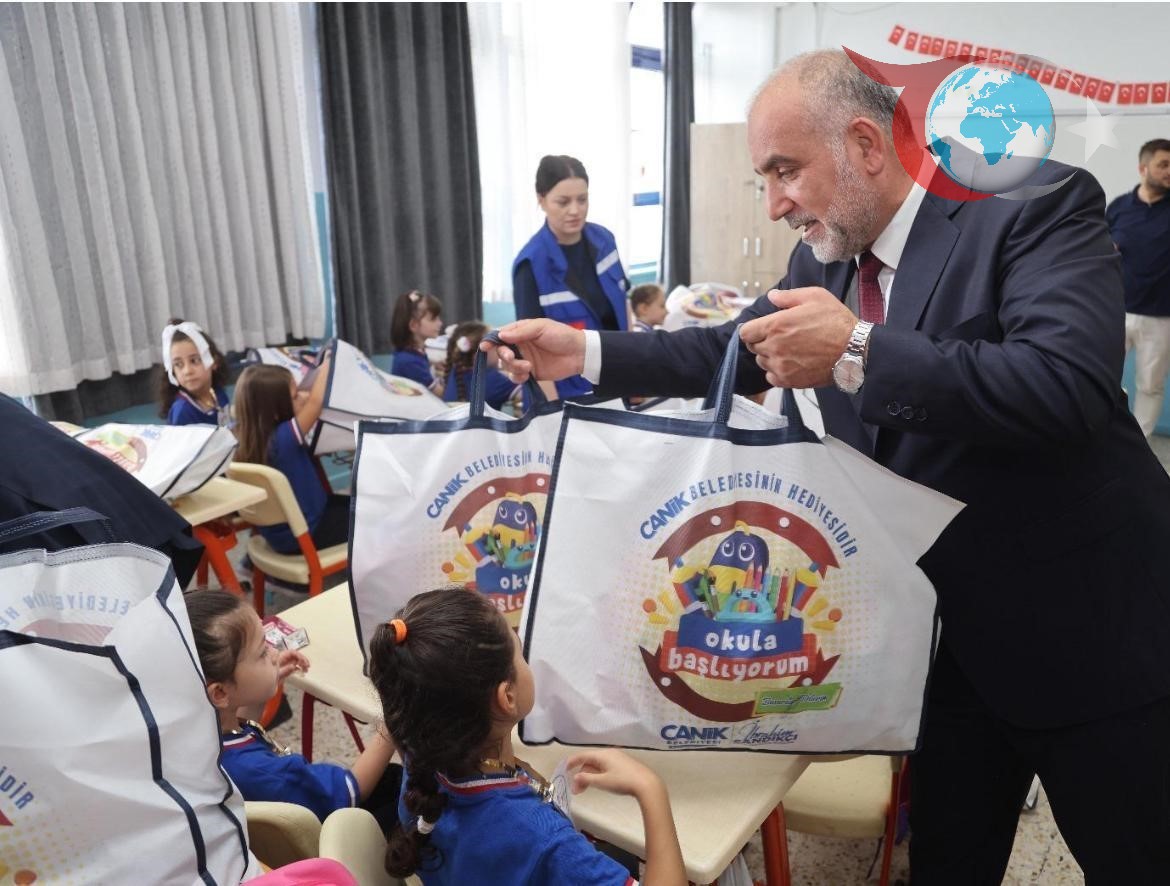 Canik Belediyesi'nden Okula Yeni Başlayan Öğrencilere Destek