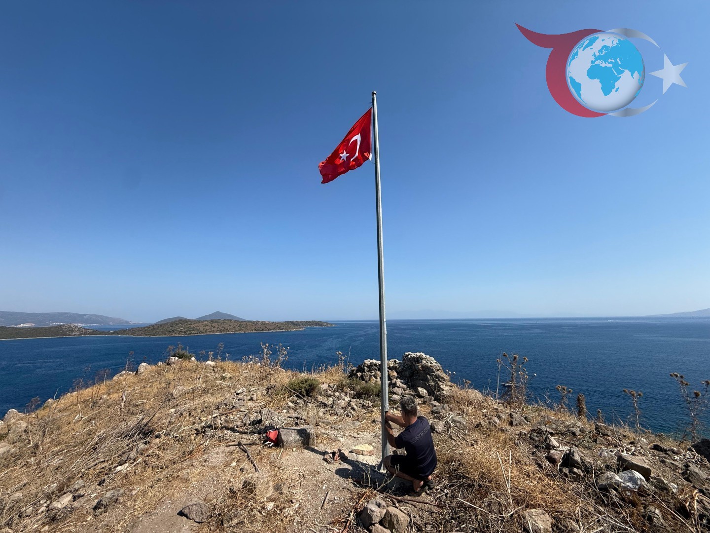 Bodrum'da Türk Bayrağı Değişim Seferberliği: Kıyılar ve Adalar Yenileniyor