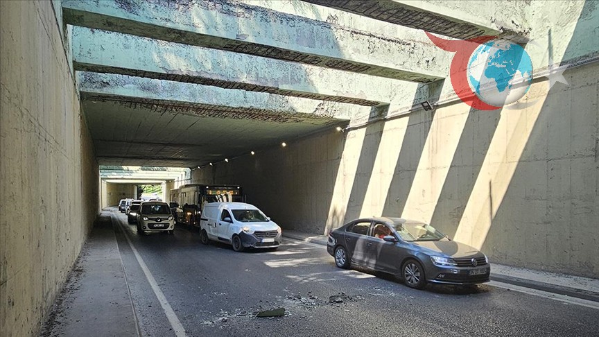 İstanbul’da Alt Geçitte Beton Tehlikesi: Trafik Felç Oldu!